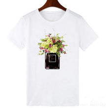 Load image into Gallery viewer, Vogue Style Women Round Neck White T-shirt Harajuku Short Sleeve Top Tees Girlfriend Gift