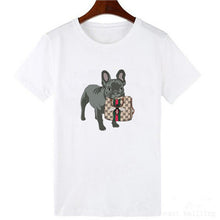 Load image into Gallery viewer, Vogue Style Women Round Neck White T-shirt Harajuku Short Sleeve Top Tees Girlfriend Gift