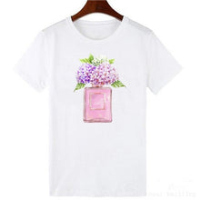 Load image into Gallery viewer, Vogue Style Women Round Neck White T-shirt Harajuku Short Sleeve Top Tees Girlfriend Gift