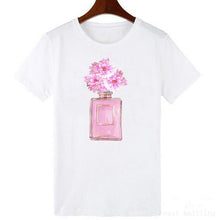 Load image into Gallery viewer, Vogue Style Women Round Neck White T-shirt Harajuku Short Sleeve Top Tees Girlfriend Gift